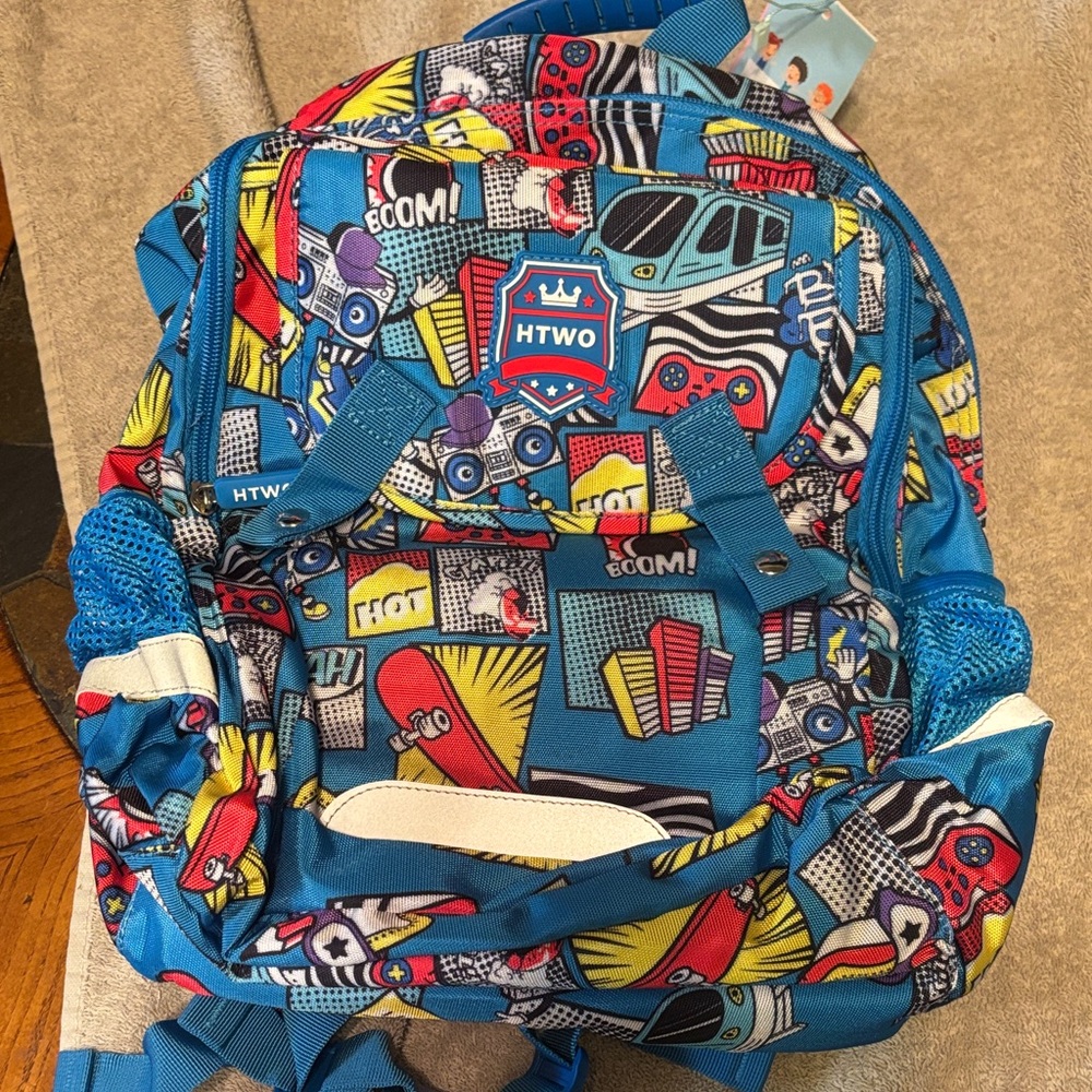 Kids Comic Adventure Backpack - Blue